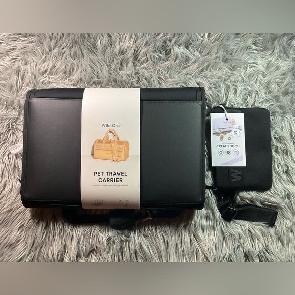 Wild One Pet Carrier with matching Treat Bag NWT (BLK) - Picture 2 of 13